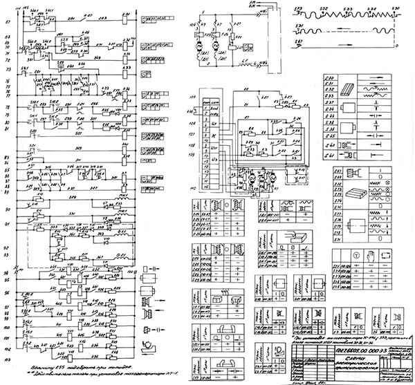 6605 Електрична схема фрезерного верстата 6605